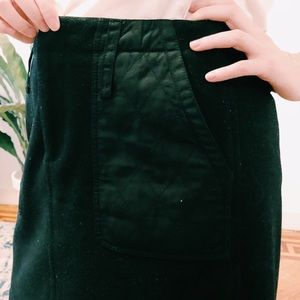 Madewell black wool skirt